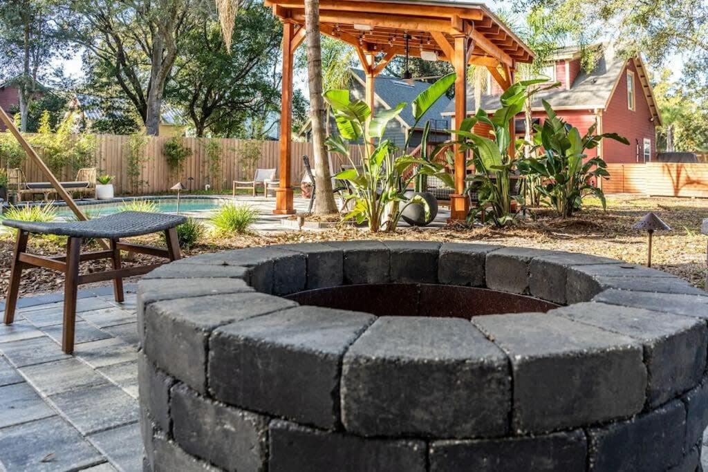 Unique Studio W Pool Spa & Gardens Near Downtown Jacksonville Dış mekan fotoğraf