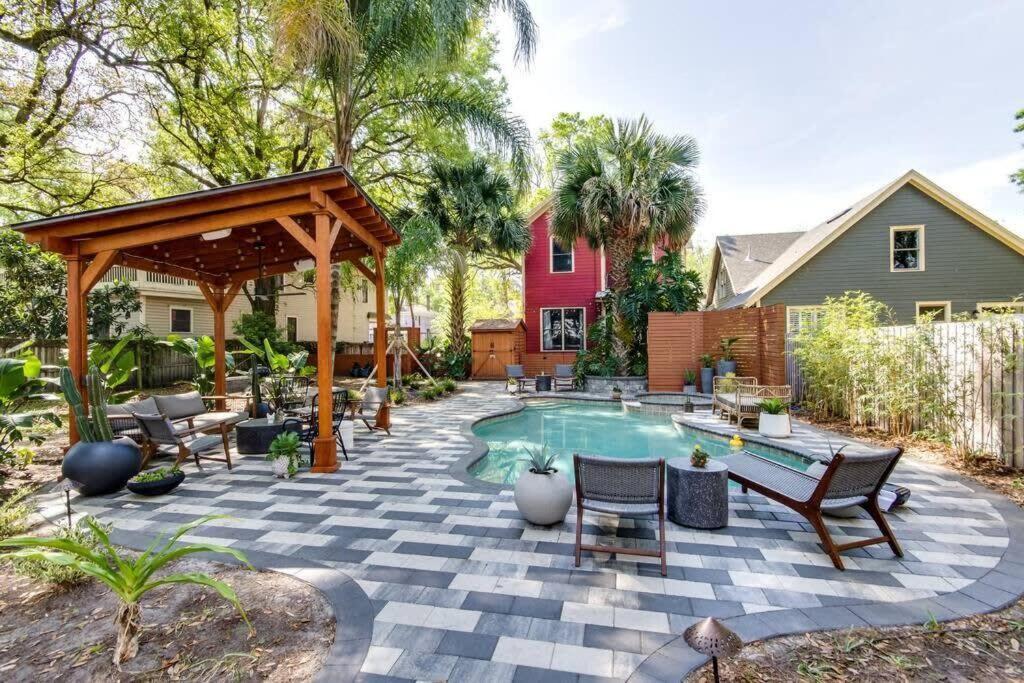 Unique Studio W Pool Spa & Gardens Near Downtown Jacksonville Dış mekan fotoğraf