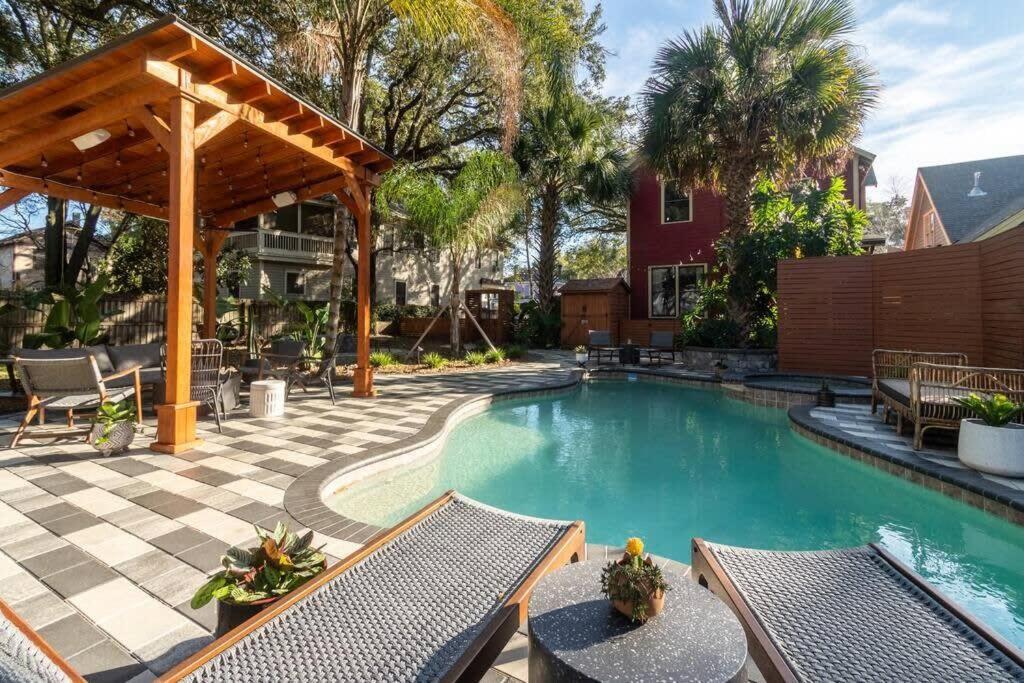 Unique Studio W Pool Spa & Gardens Near Downtown Jacksonville Dış mekan fotoğraf
